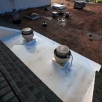 Vents on a flat roof